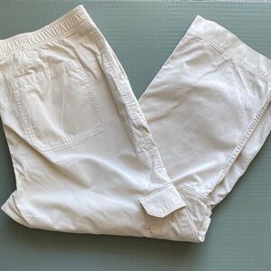 Abercrombie & Fitch White Wide Leg Pants